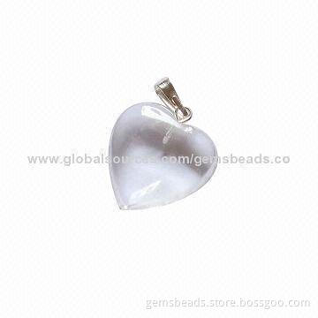 Crystal heart pendant